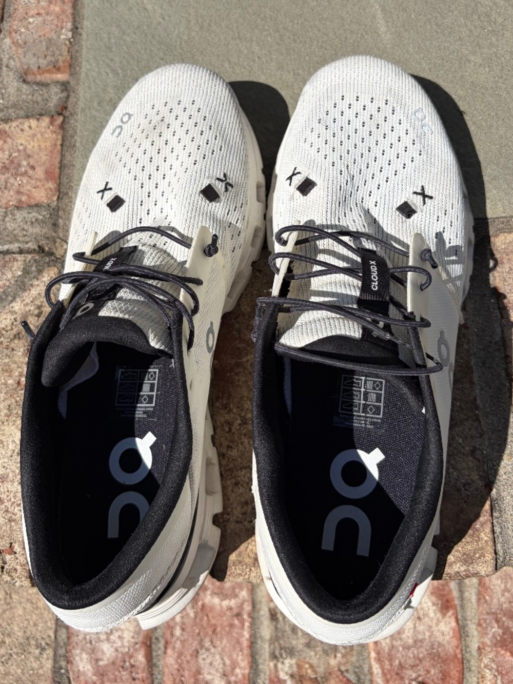 ON Running shoes men Cloud X 4 ivory black 11.5 - Picture 7 of 13